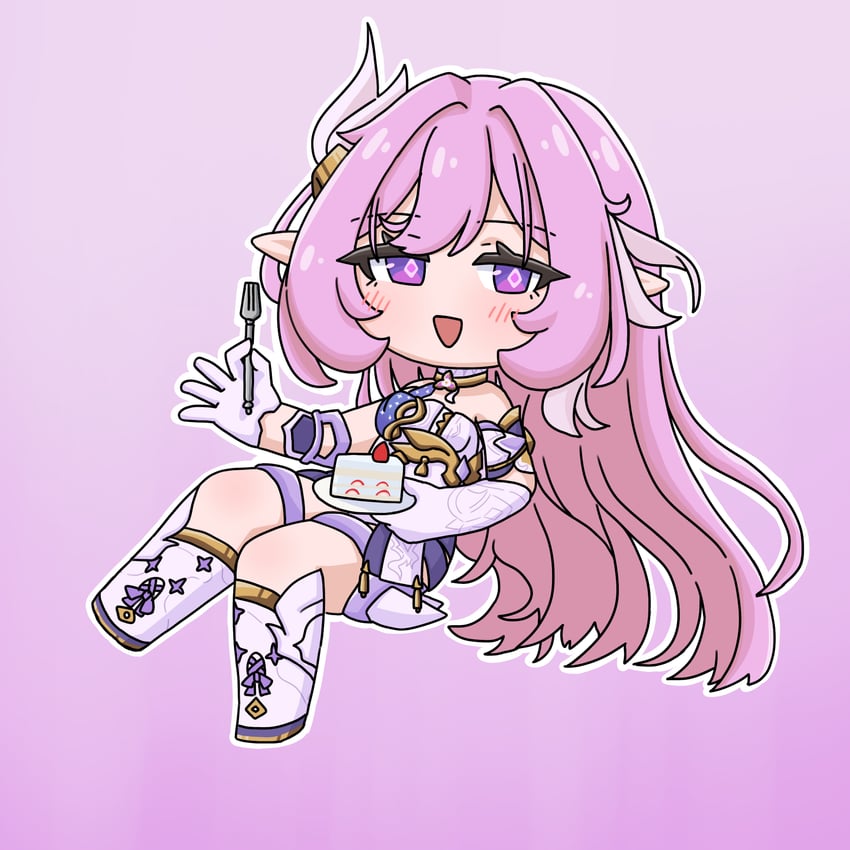 elysia (honkai and 1 more) drawn by mokkyo_(motkyo)
