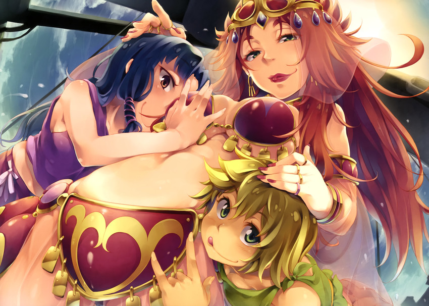 lukkage, parinuri, and paraem (suisei no gargantia) drawn by soine