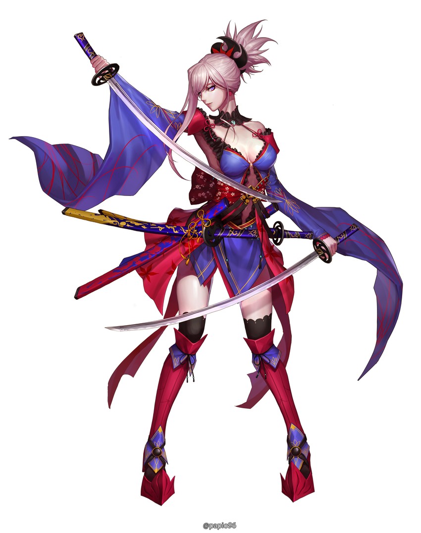 miyamoto musashi (fate and 1 more) drawn by cjy4547