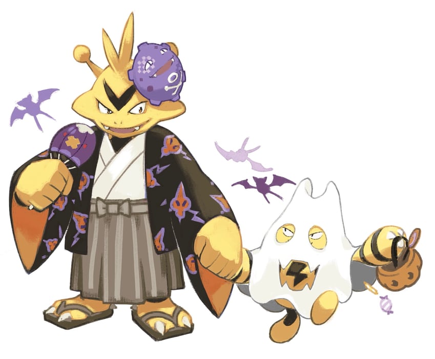 rotom, zubat, koffing, elekid, and electabuzz (pokemon) drawn by dizdoodz