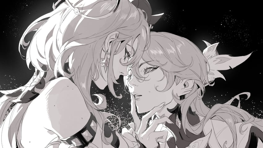 griseo and vita (honkai and 1 more) drawn by crmnlmlfhntr