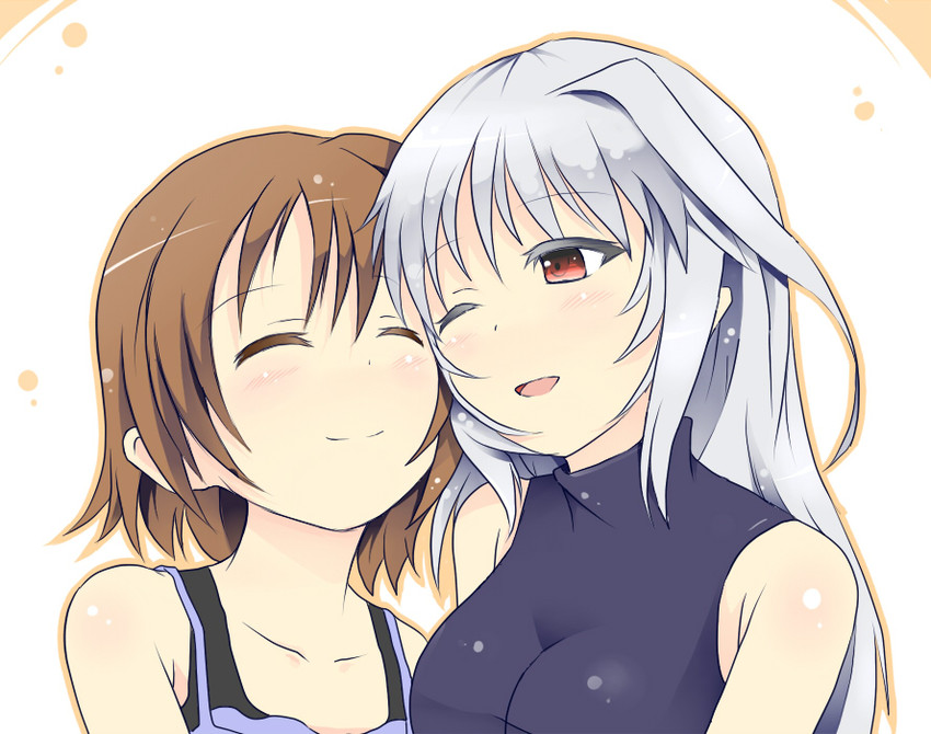 yagami hayate and reinforce (lyrical nanoha and 2 more) drawn by kotaka