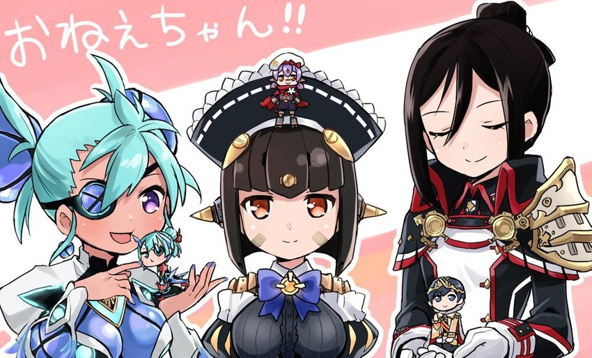 morag ladair, poppi, poppi alpha, praxis, theory, and 2 more (xenoblade chronicles and 1 more) drawn by madanai_(morisumeshi)