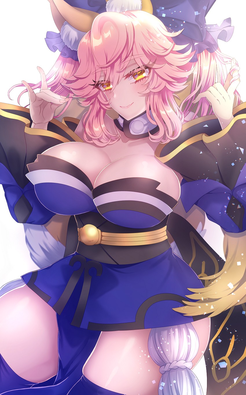 tamamo and tamamo no mae (fate and 3 more) drawn by merichi_(ogaomega)