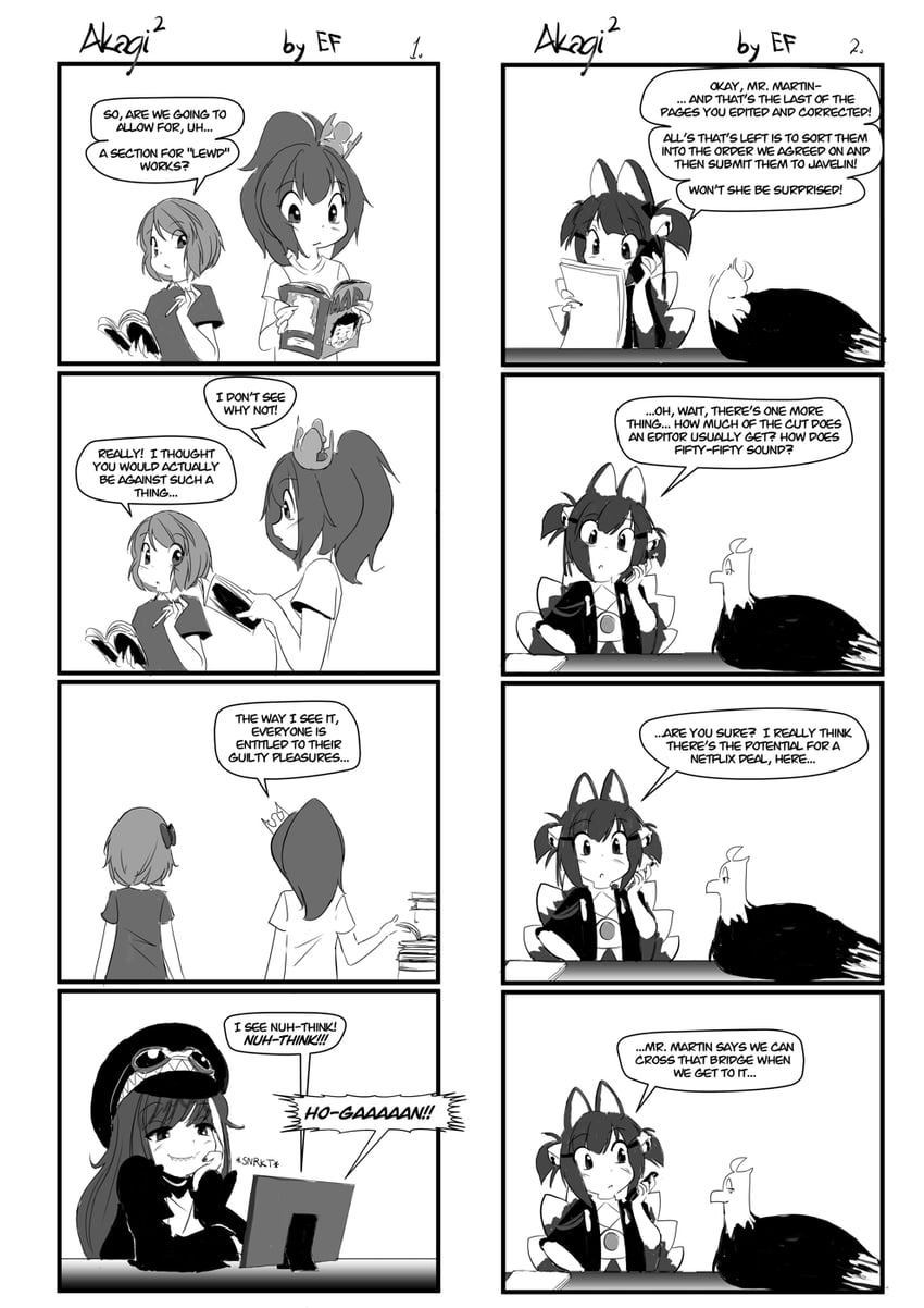 javelin, z23, deutschland, grim, and akagi-chan (azur lane and 1 more) drawn by ethan_forsythe