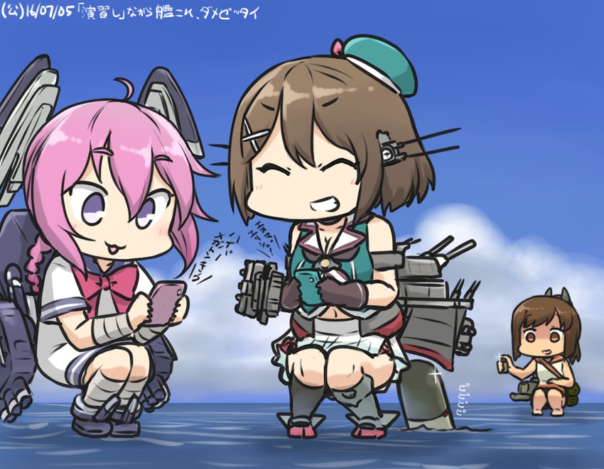 maya, i-401, maya kai ni, and nenohi (kantai collection) drawn by hamu_koutarou