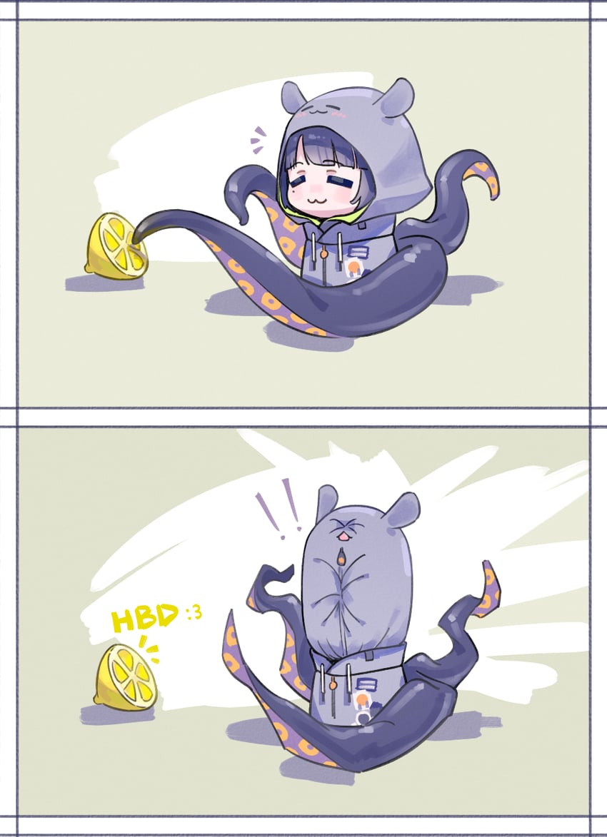 ninomae ina'nis (hololive and 1 more) drawn by onecolo133