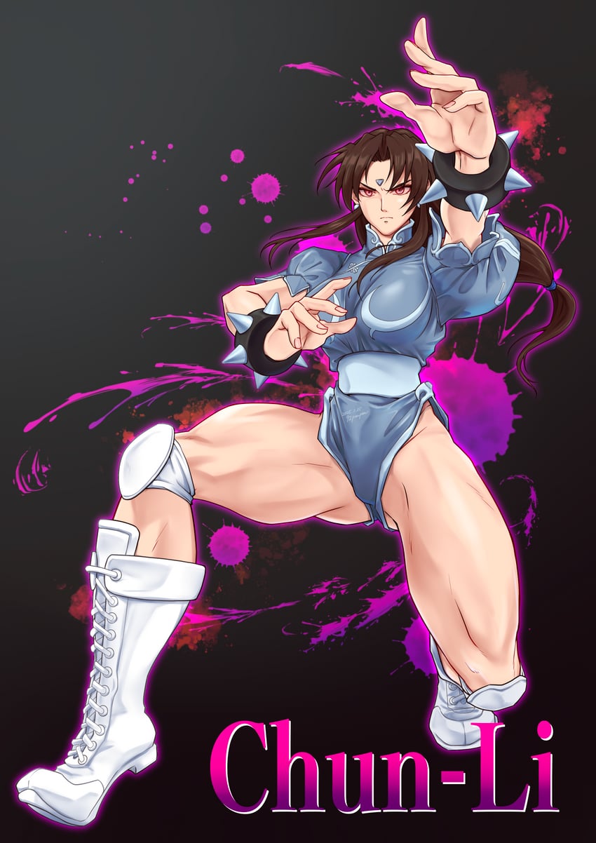 chun-li (street fighter and 1 more) drawn by 92penpen