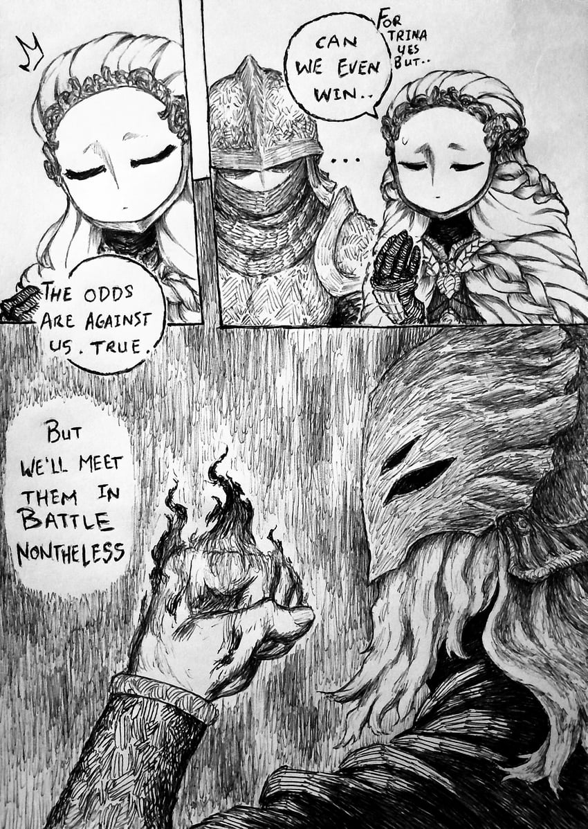tarnished, sir ansbach, and thiollier (elden ring and 1 more) drawn by chronozbergh