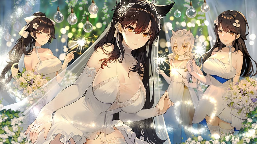 atago, takao, choukai, and maya (azur lane) drawn by hatoyama_itsuru