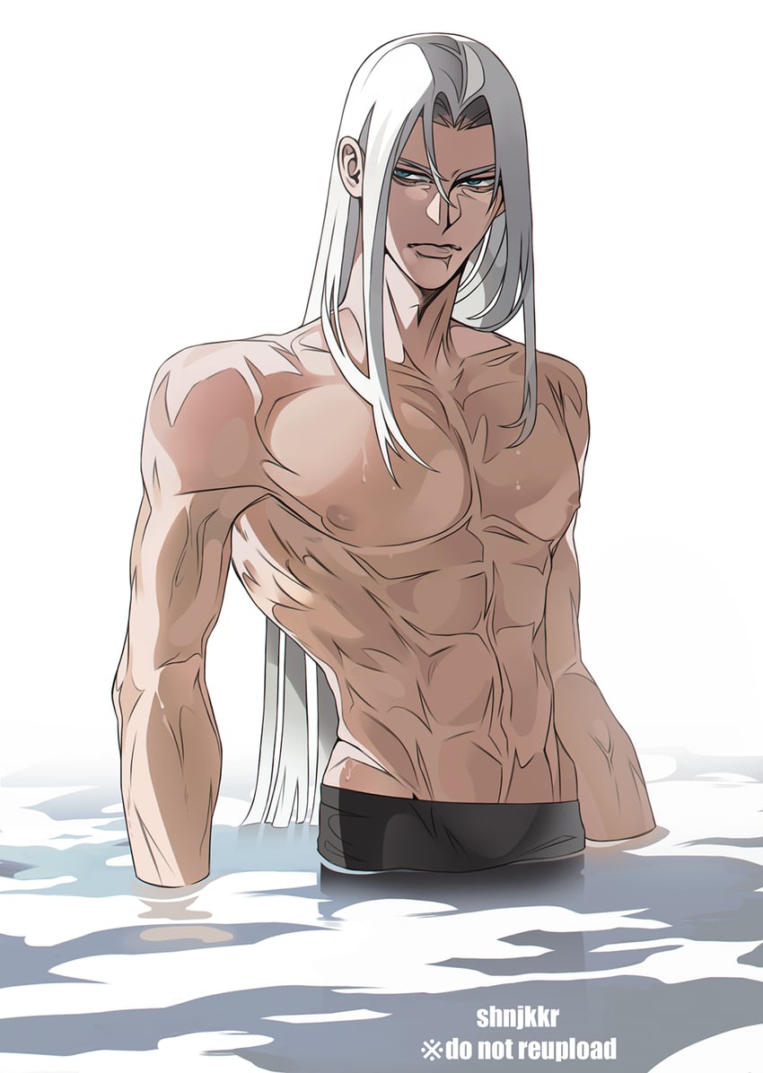 sephiroth (final fantasy and 2 more) drawn by shinjikokoro