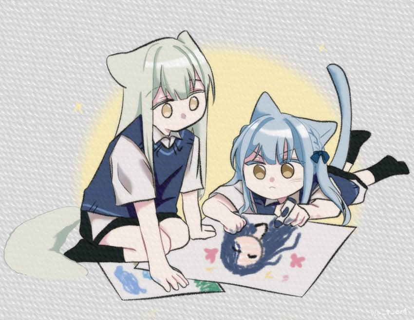 togawa sakiko, wakaba mutsumi, and togawa mizuho (bang dream! and 1 more) drawn by wa_t_er1