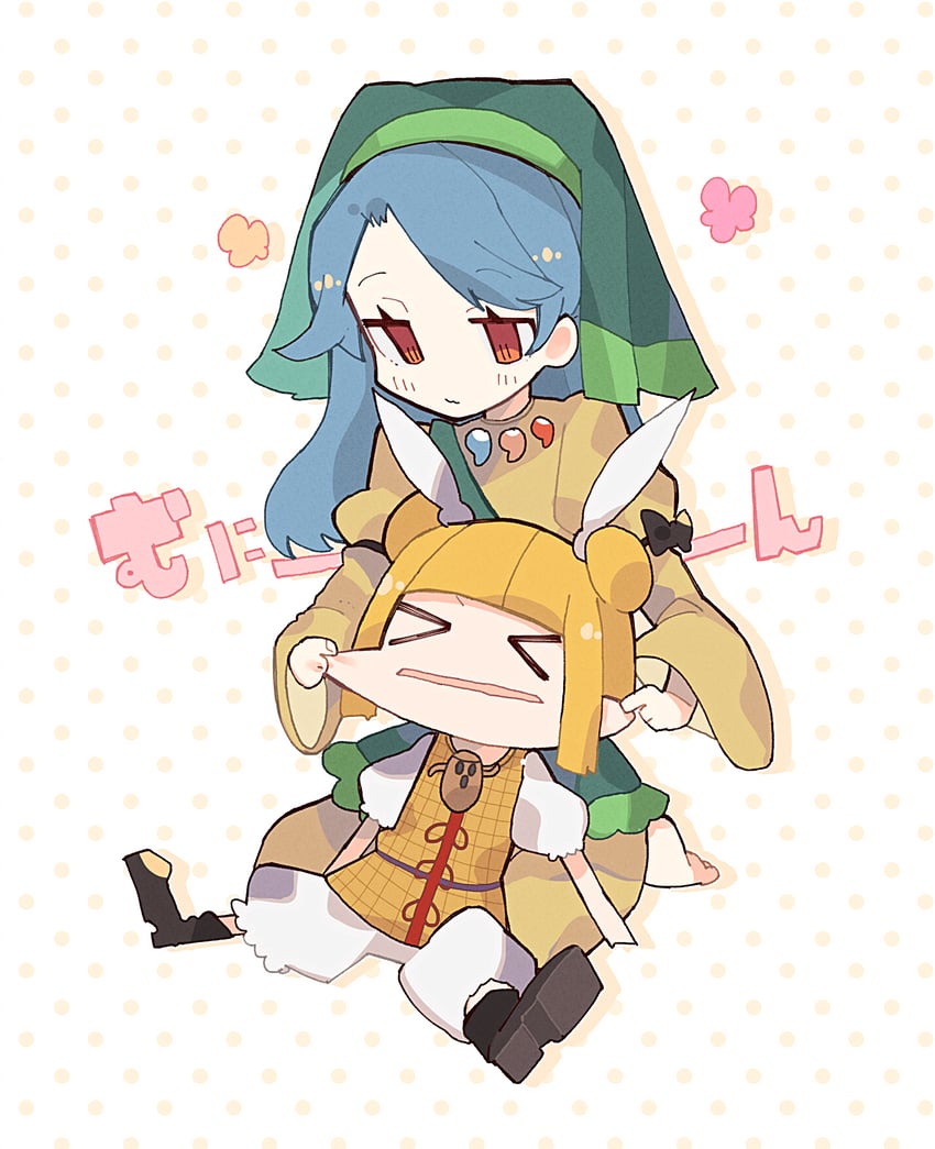 haniyasushin keiki and joutouguu mayumi (touhou) drawn by hatsushiro_mamimu