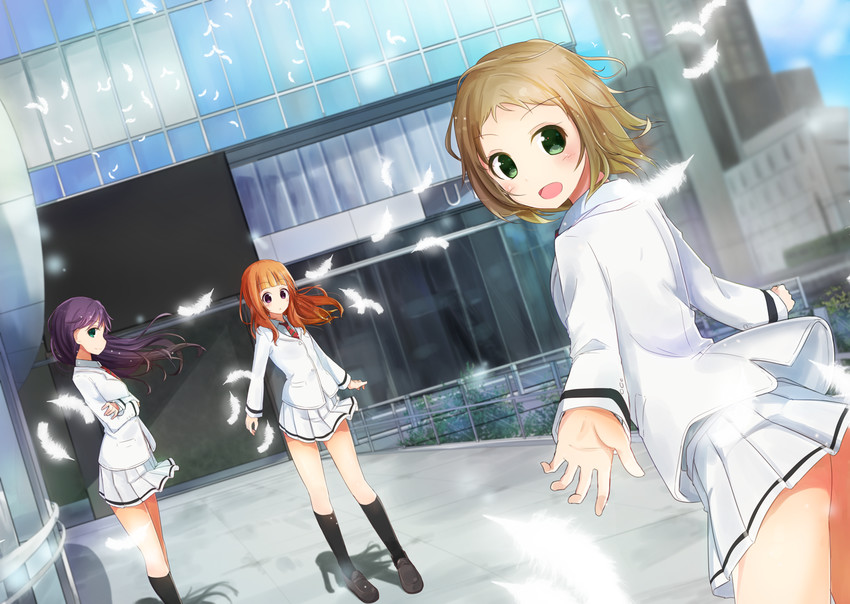 kira tsubasa, yuki anju, and todo erena (love live! and 1 more) drawn by sasahara_wakaba