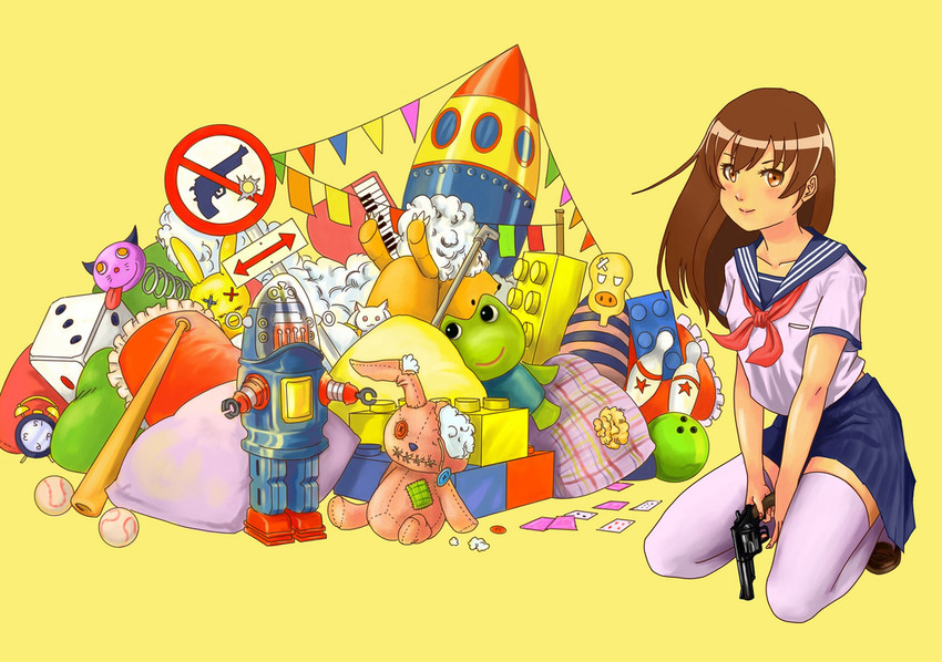 kyubey, kero & koro, hyoutantsugi, and robby the robot (mahou shoujo madoka magica) drawn by zenox