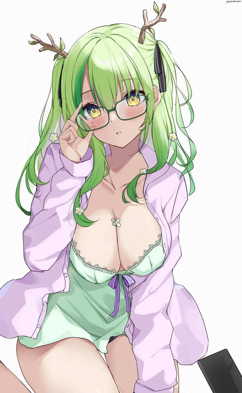 ceres fauna (hololive and 1 more) drawn by udonpan