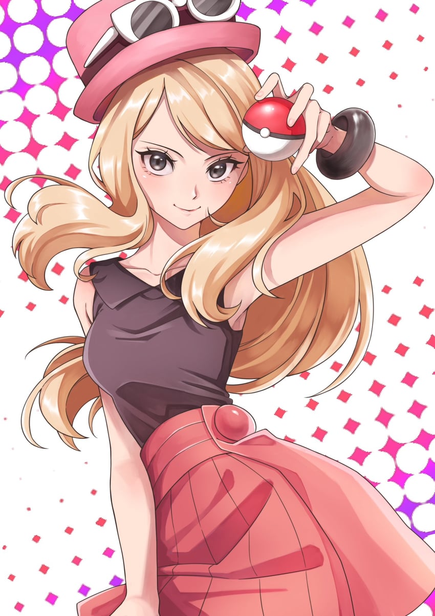 serena (pokemon and 1 more) drawn by ayan_ip