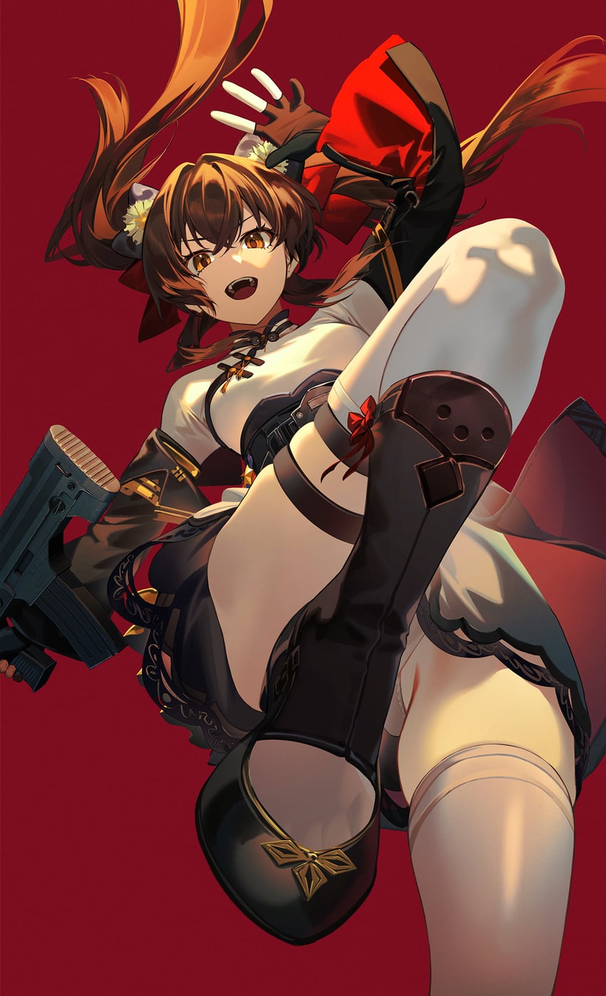type 97 and jiangyu (girls' frontline and 1 more) drawn by rff_(3_percent)