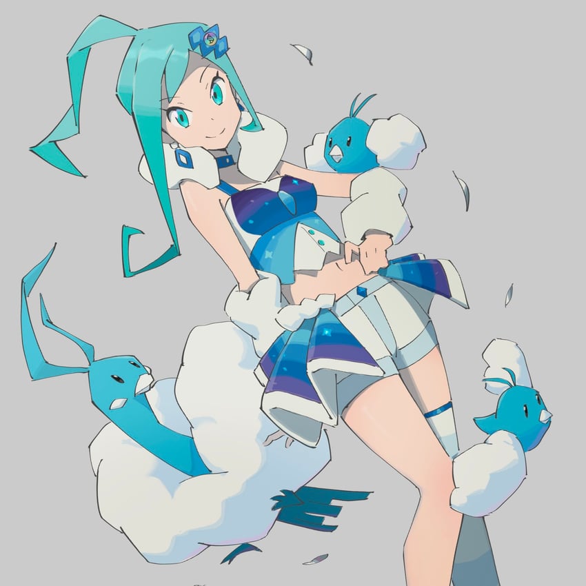 altaria, swablu, and lisia (pokemon and 1 more) drawn by psylduck