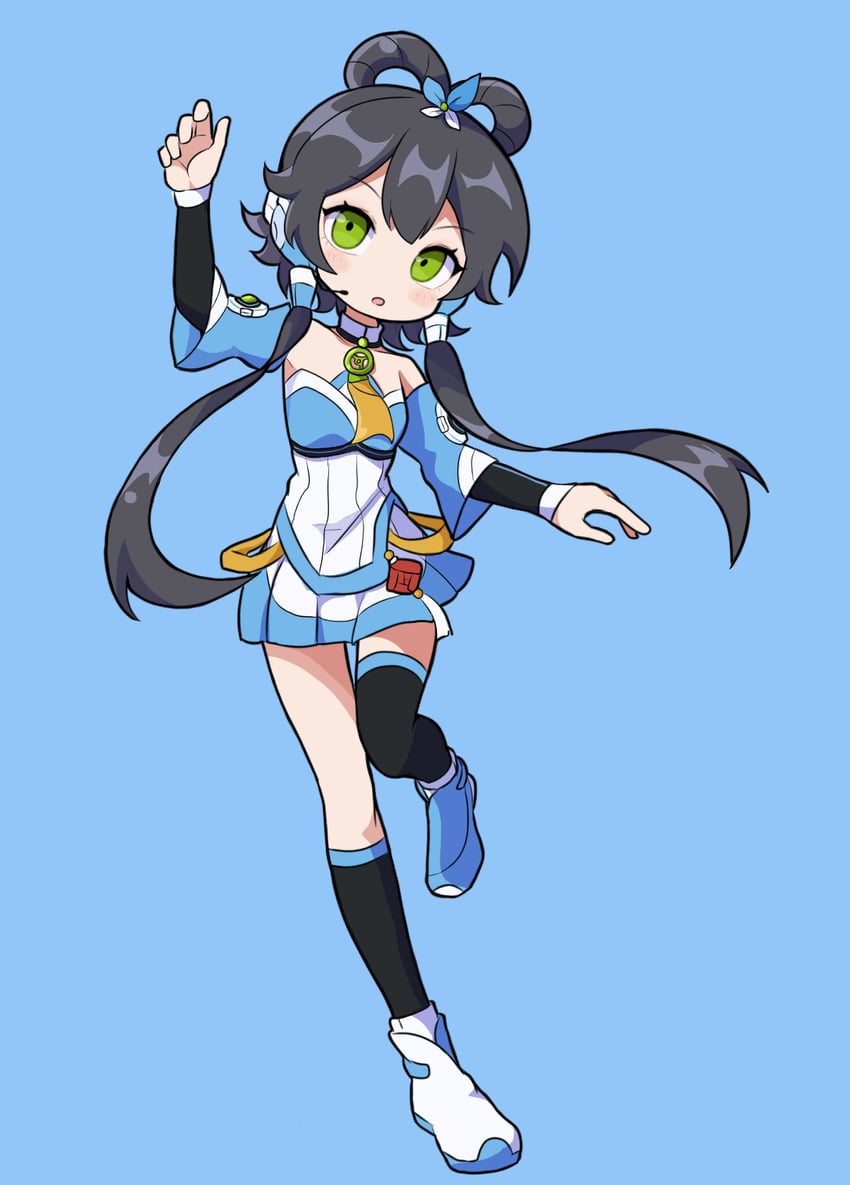 luo tianyi and luo tianyi v3 (vocaloid and 1 more) drawn by pointzhu