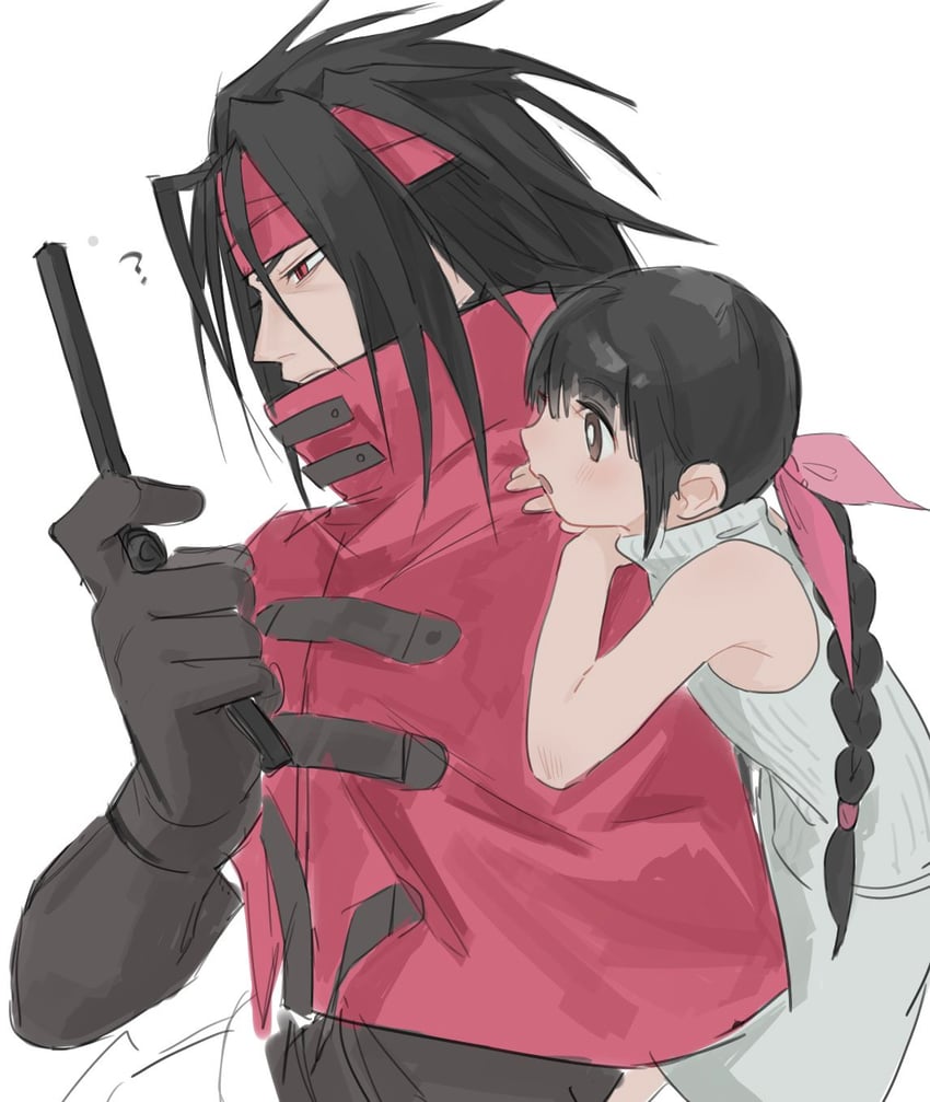 vincent valentine and marlene wallace (final fantasy and 2 more) drawn by vani_(hisha_04)