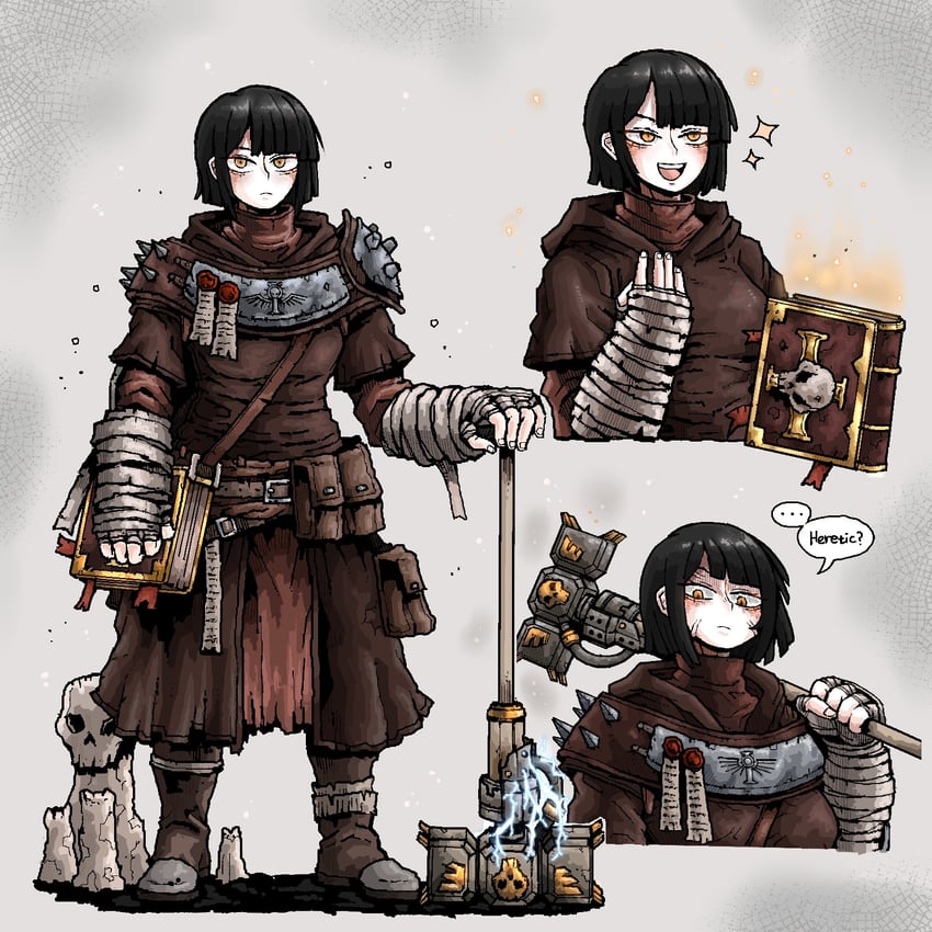 adeptus ministorum (warhammer 40k and 1 more) drawn by octosoup