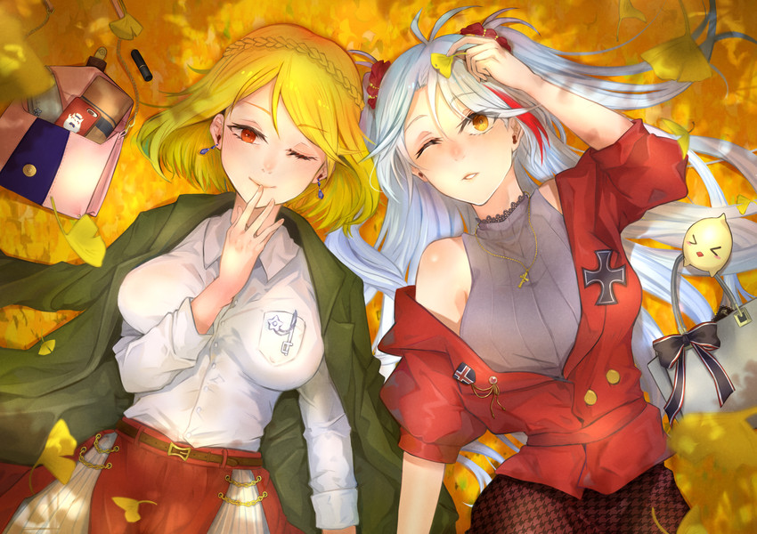 manjuu, prinz eugen, and prince of wales (azur lane) drawn by genshi_usagi