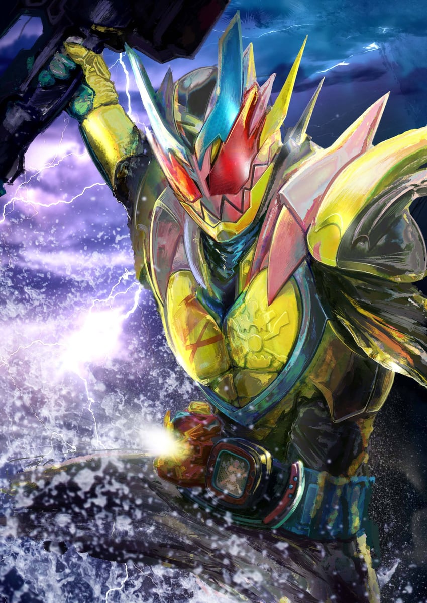 kamen rider revi and kamen rider revice (kamen rider and 1 more) drawn by yygnzm