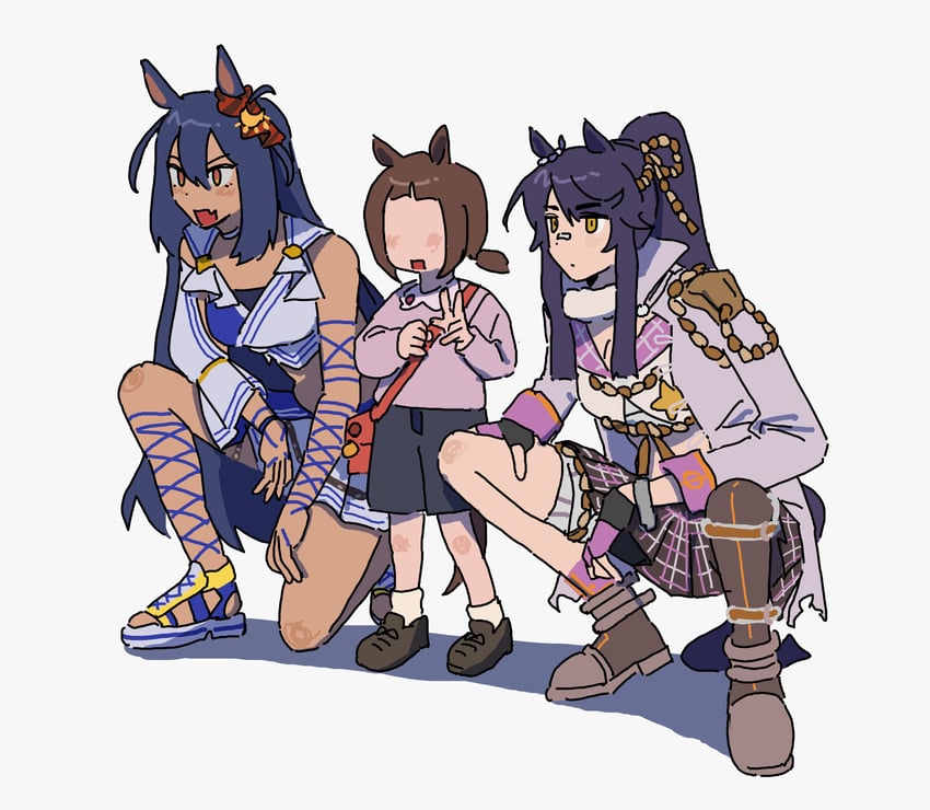 narita brian and hishi amazon (umamusume) drawn by mado_(71221497o)