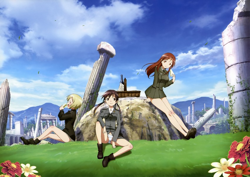 erica hartmann, gertrud barkhorn, and minna-dietlinde wilcke (world witches series and 1 more) drawn by tani_takuya