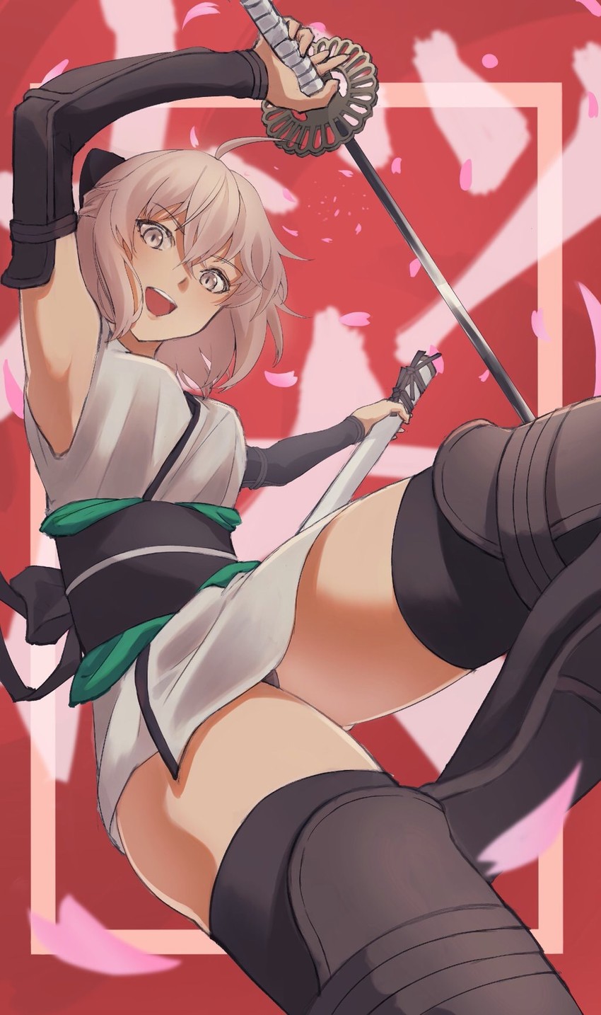 okita souji (fate and 1 more) drawn by makitoshi0316