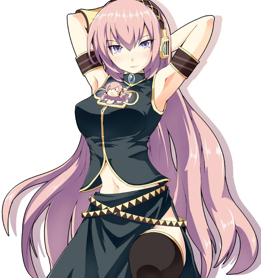 megurine luka and takoluka (vocaloid) drawn by craftage