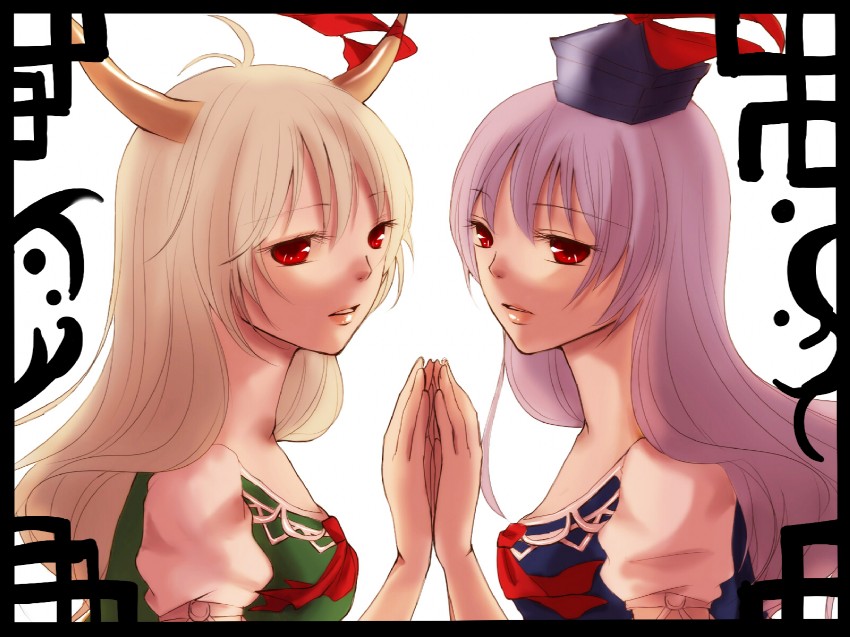 kamishirasawa keine and ex-keine (touhou) drawn by arufa_(th_bluerose)