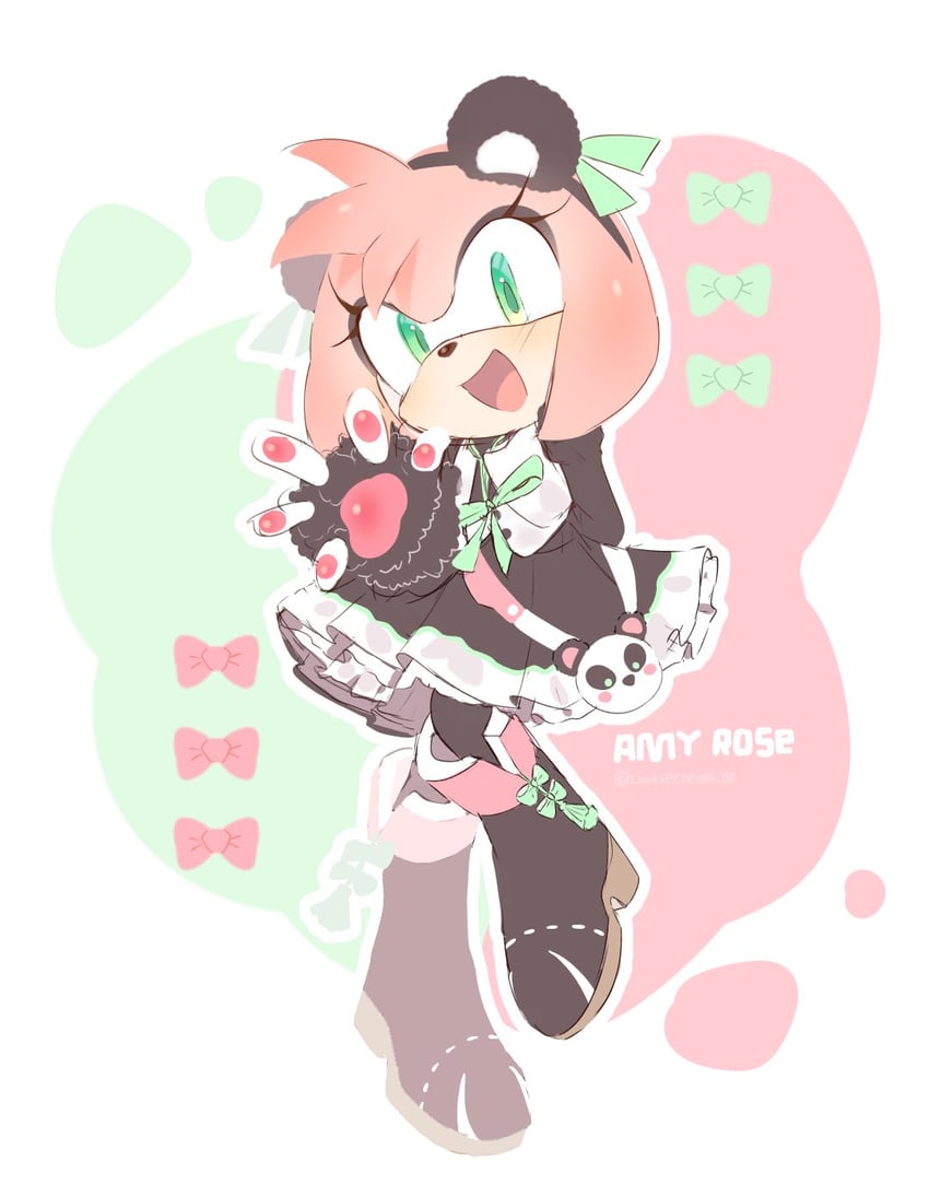 amy rose (sonic and 2 more) drawn by cookiecream_00