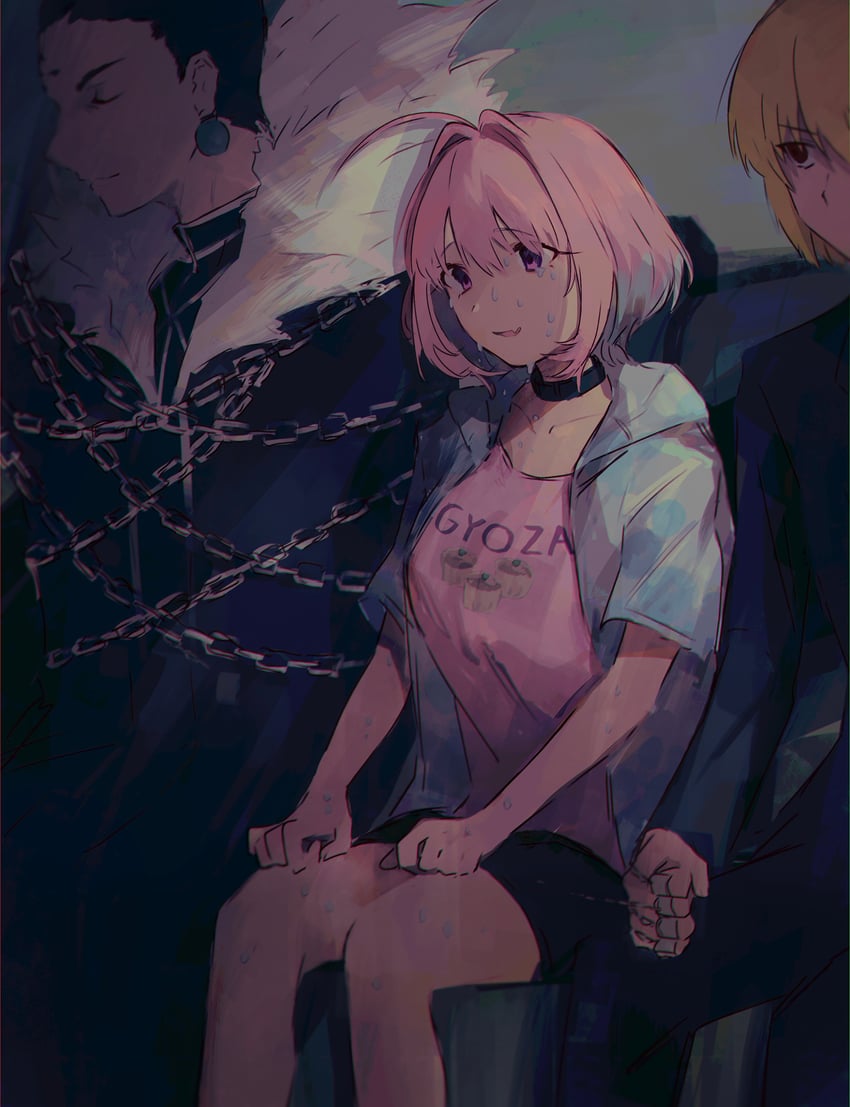 yumemi riamu, kurapika, and chrollo lucilfer (idolmaster and 3 more) drawn by hamachamu