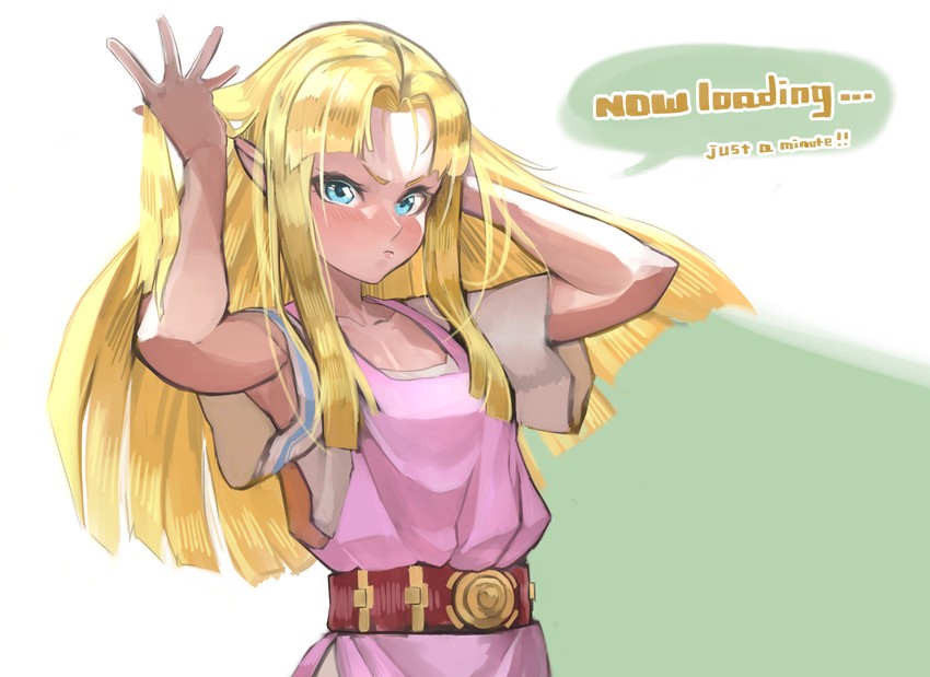 princess zelda (the legend of zelda and 2 more) drawn by uedrk_yamato