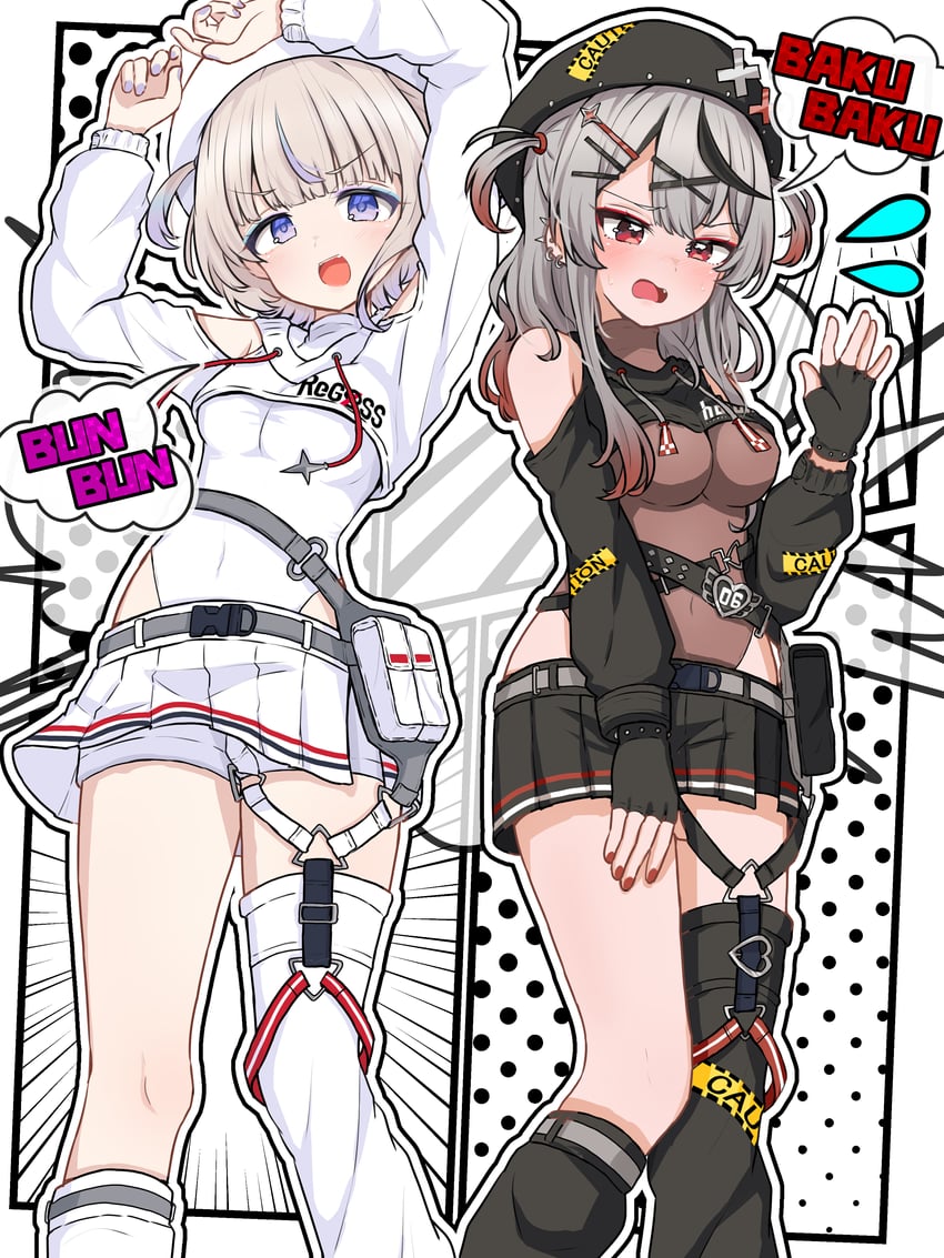 sakamata chloe and todoroki hajime (hololive and 1 more) drawn by yadokaribeer