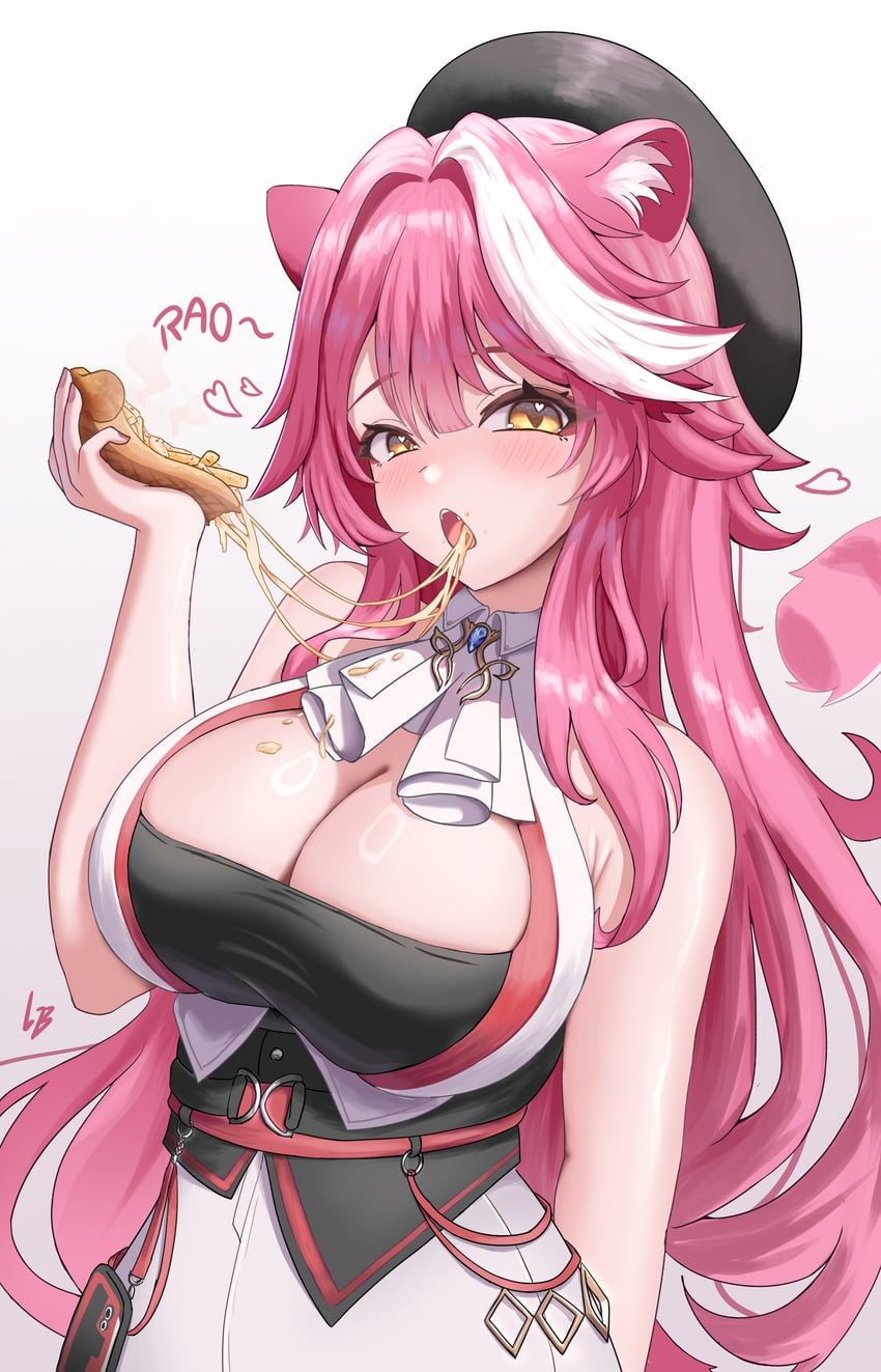 raora panthera (hololive and 1 more) drawn by loob