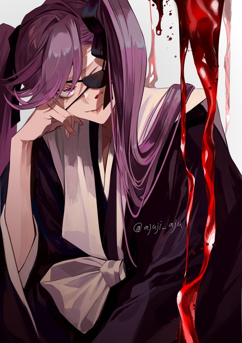 saitou furoufushi (bleach and 1 more) drawn by ajuji_aju