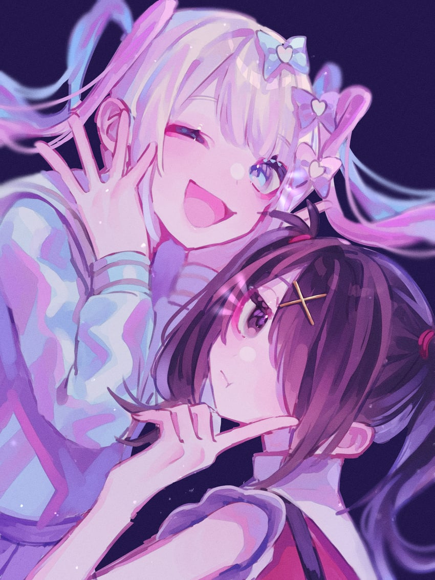 chouzetsusaikawa tenshi-chan and ame-chan (needy girl overdose) drawn by karee_(su_pukare_kirai)