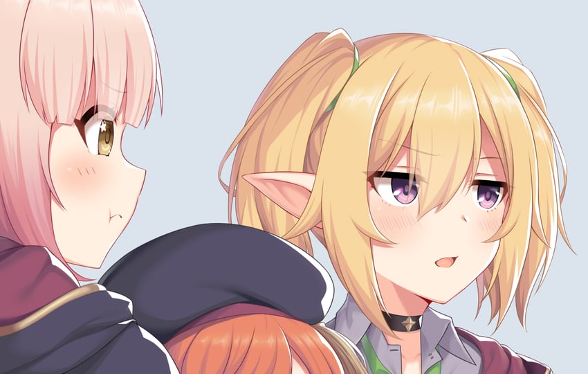 yuni, chloe, and chieru (princess connect!) drawn by horosuke