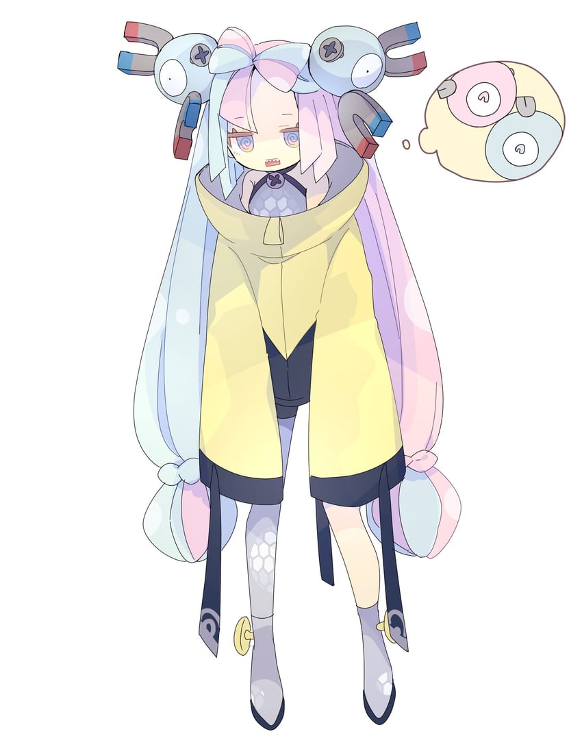 iono and magnemite (pokemon and 1 more) drawn by nikorashi-ka