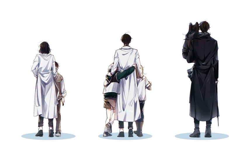 kim dokja, yoo joonghyuk, han sooyoung, oldest dream, shin yoosung, and 2 more (omniscient reader's viewpoint) drawn by mion_44