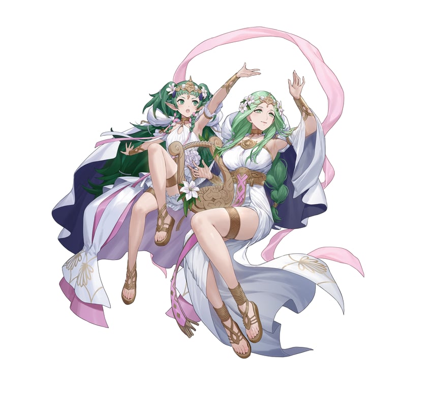 rhea and sothis (fire emblem and 2 more) drawn by ekao