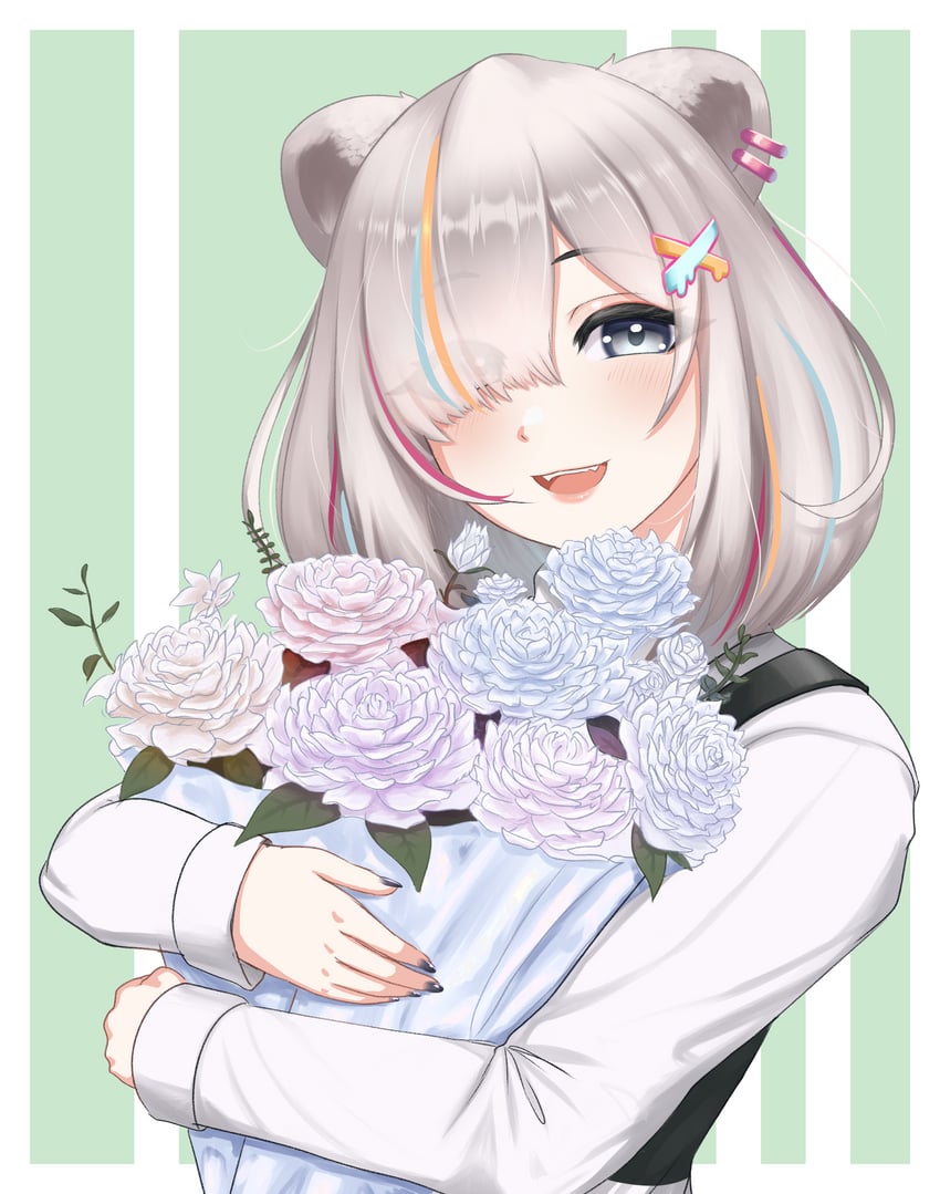 shishiro botan (hololive) drawn by haru_core
