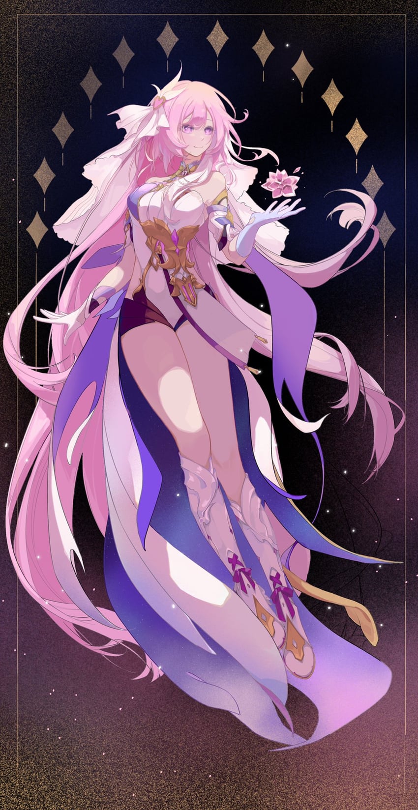 elysia (honkai and 1 more) drawn by zuobiao_zhi_dong