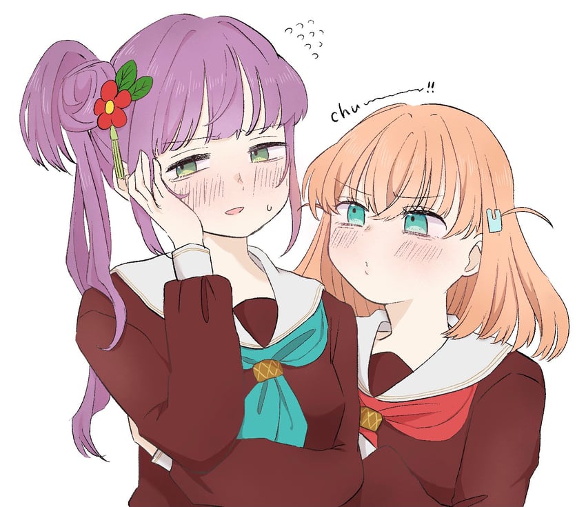 hinoshita kaho and otomune kozue (love live! and 1 more) drawn by panda_no_gohan