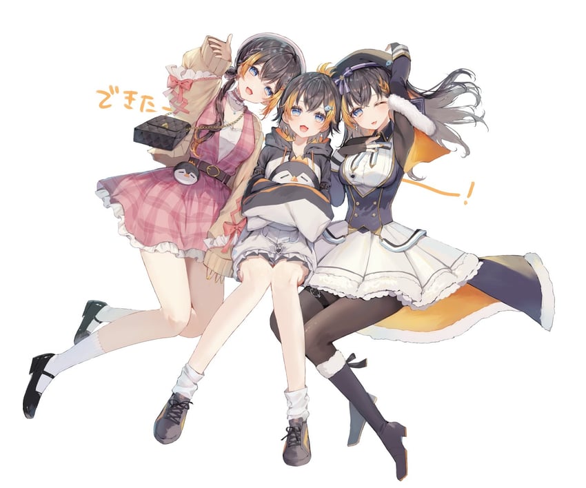 petra gurin and pentomo (nijisanji and 1 more) drawn by zuwaineko