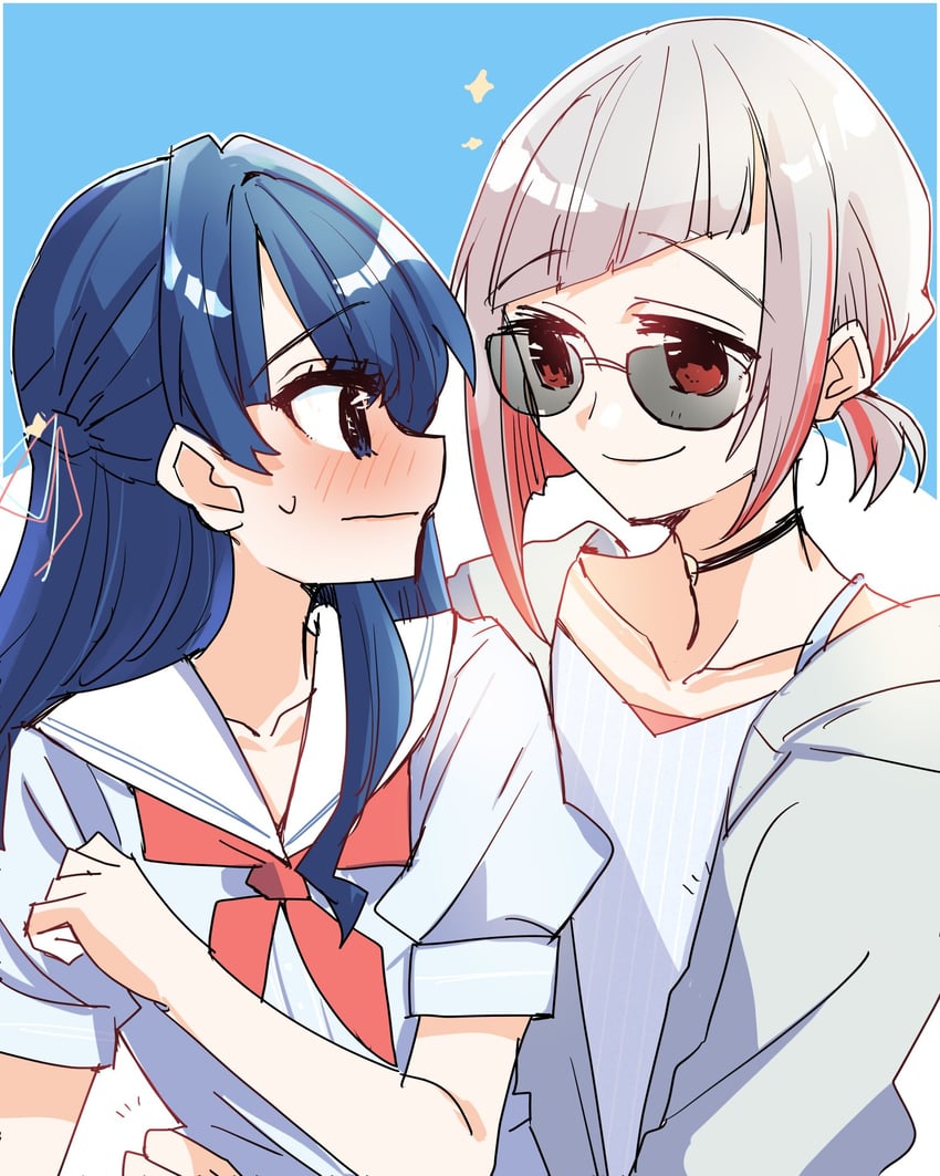 murano sayaka and yugiri tsuzuri (love live! and 1 more) drawn by kanduki_kamibukuro
