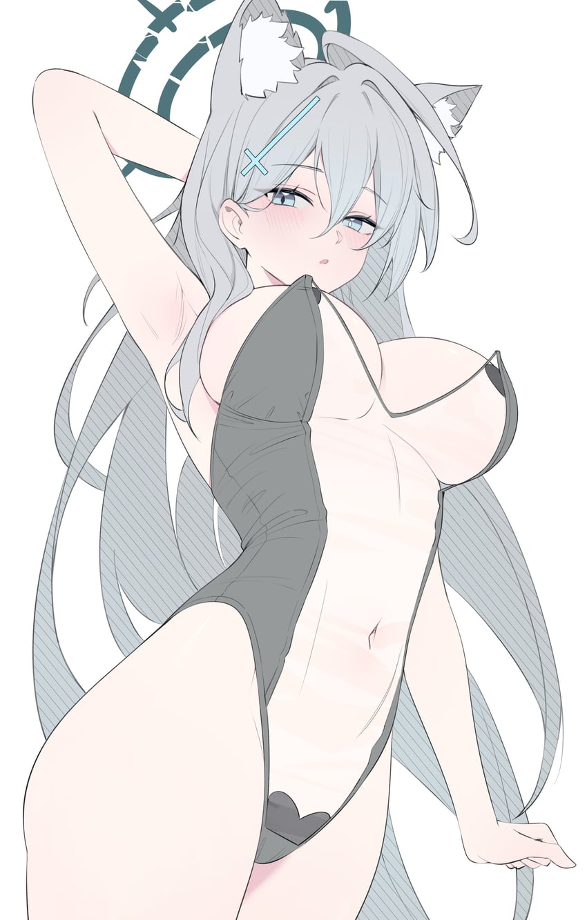 shiroko and shiroko terror (blue archive) drawn by rable